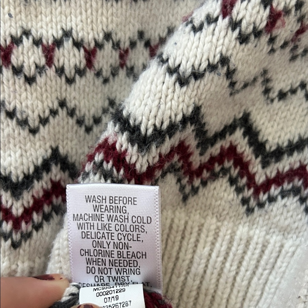 Vintage Thick Patterned Sweater - Picture 10 of 13